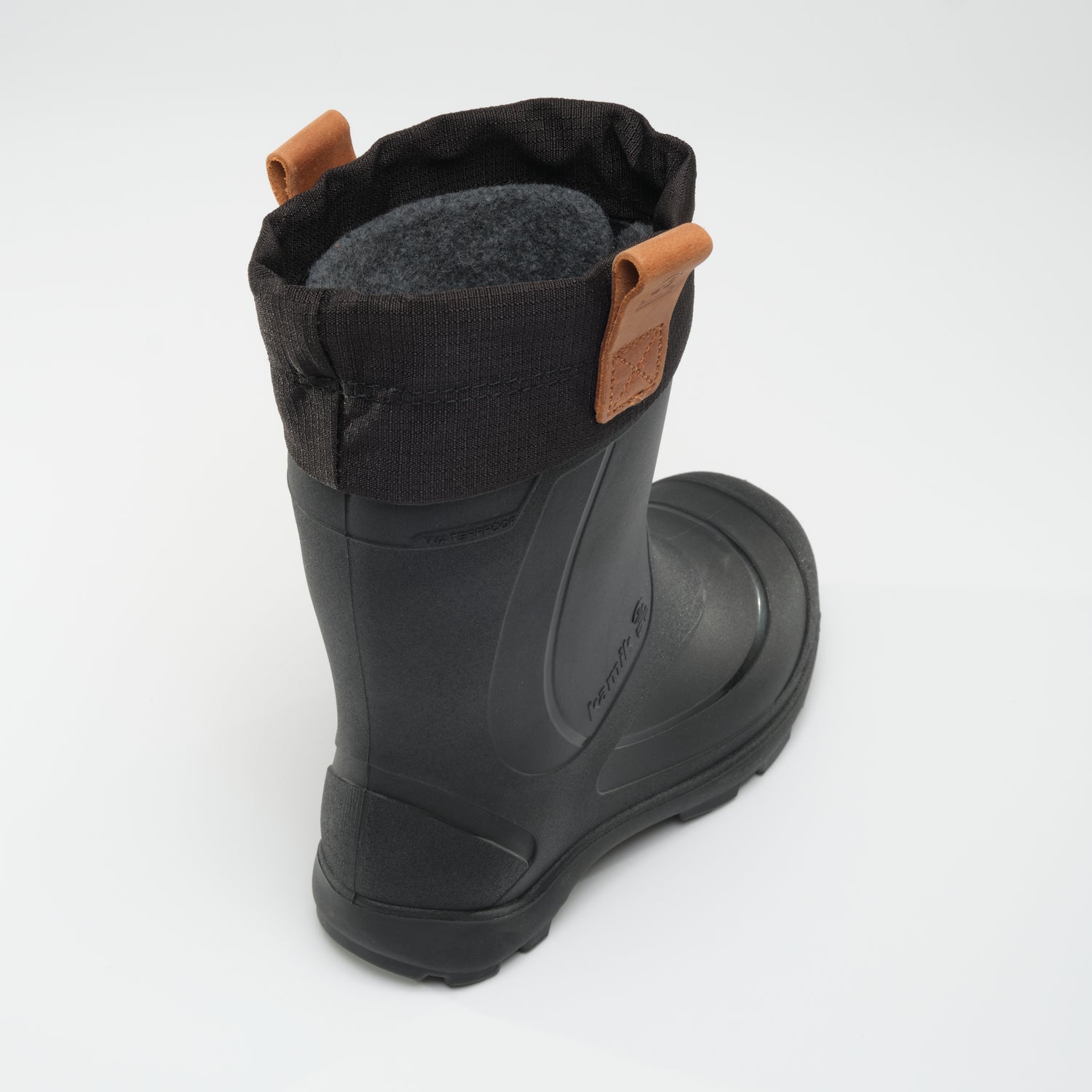 Black : Tundra Jr Kids Winter Boots - Top View