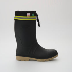 Black-Crepe : Work Horse Pro Men's Work Boots - Side View