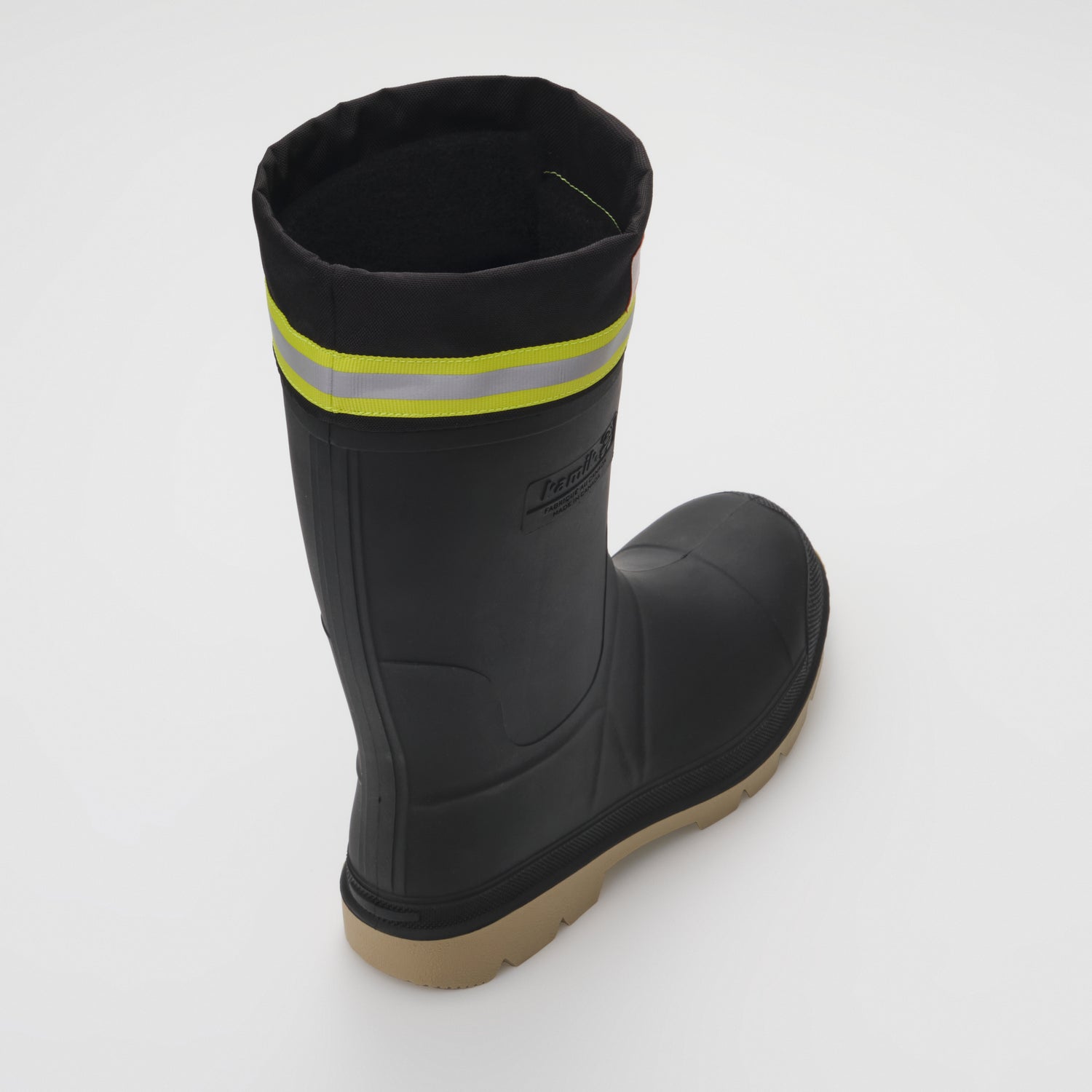 Black-Crepe : Work Horse Pro Men's Work Boots - Top View