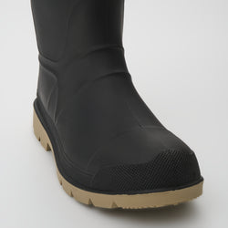 Black-Crepe : Work Horse Pro Men's Work Boots - Close-up Front View