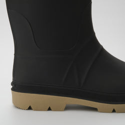 Black-Crepe : Work Horse Pro Men's Work Boots - Close-up Side View
