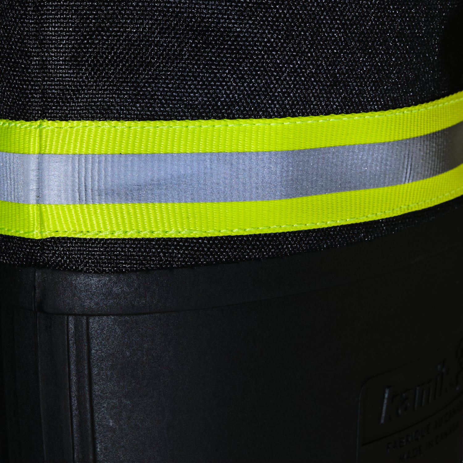 Black-Crepe : Work Horse Pro Men's Work Boots - Reflective Band View
