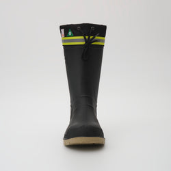 Black-Crepe : Work Horse Pro Men's Work Boots - Front View