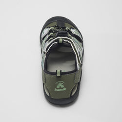 OLIVE : Crab Print - Toddlers Closed-Toe Sandals Alternate View