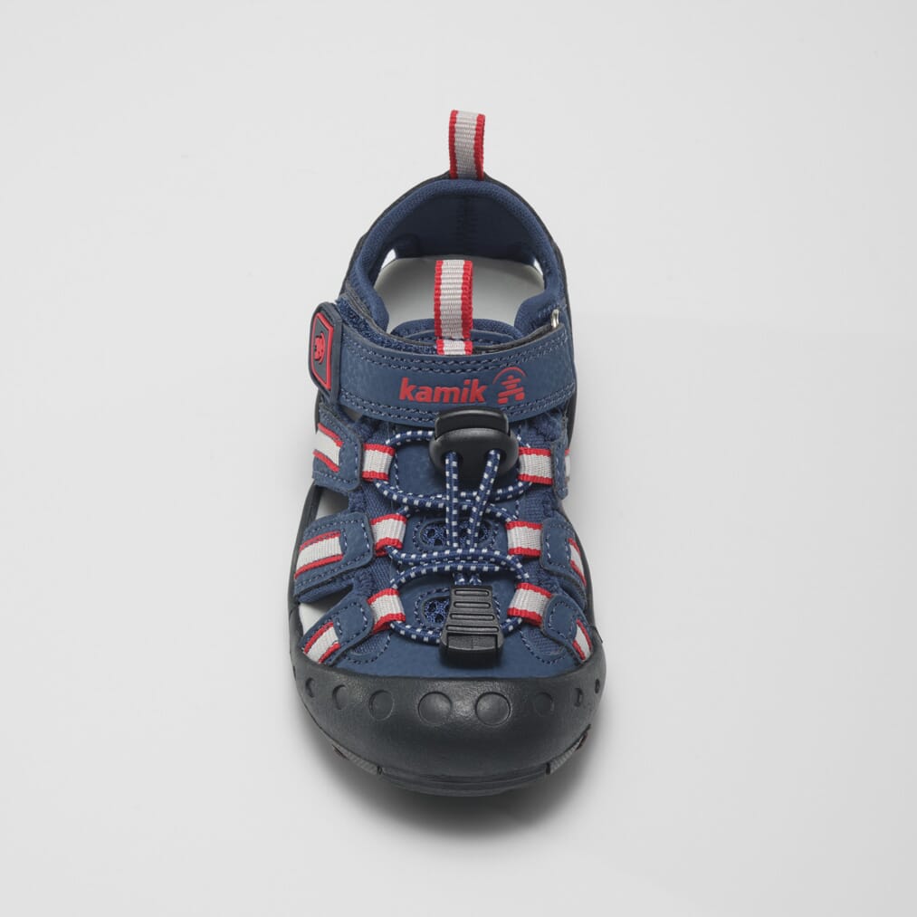 NAVY/RED : Crab - Toddlers Closed-Toe Sandals Top View