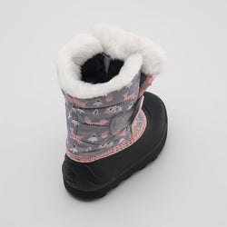 GREY : Snowbug 7 F P - Winter Boots for Toddlers Top View