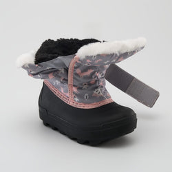 GREY : Snowbug 7 F P - Winter Boots for Toddlers Front View