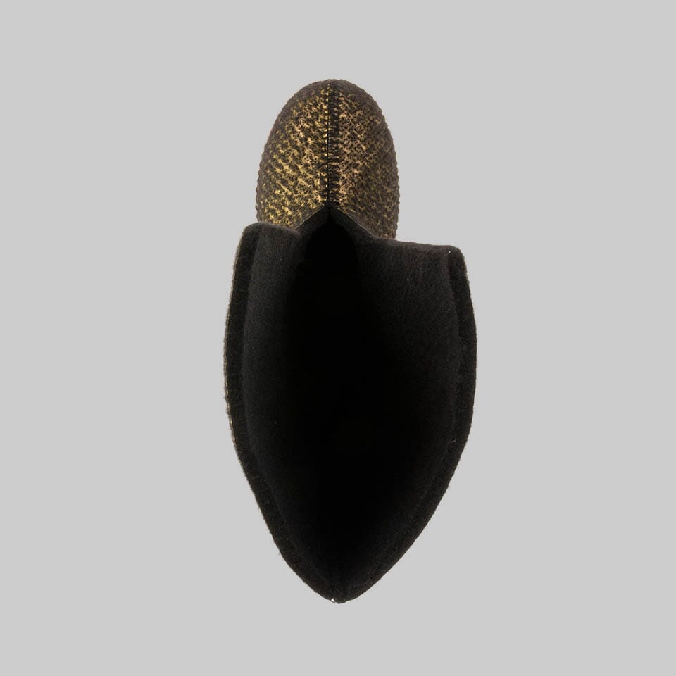 BLACK : Women Felt Replacement Liner 8mm for Greenbay 4 boots Top View