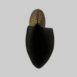 BLACK : Women Felt Replacement Liner 8mm for Greenbay 4 boots Top View