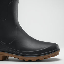 Navy : Miranda Women's Rain Boots - Side View Close-up